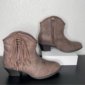 Ariat Duchess Fringe Cowgirl Boots Womens Size 6.5